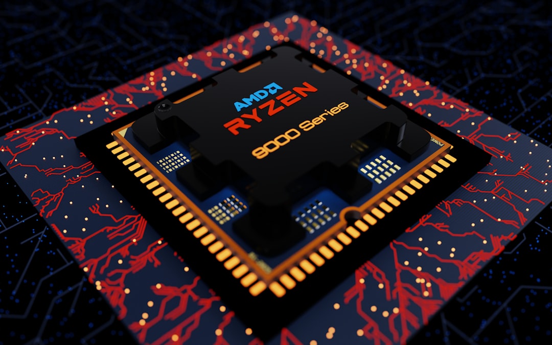 Amd ryzen 8000 series cpu on circuit board