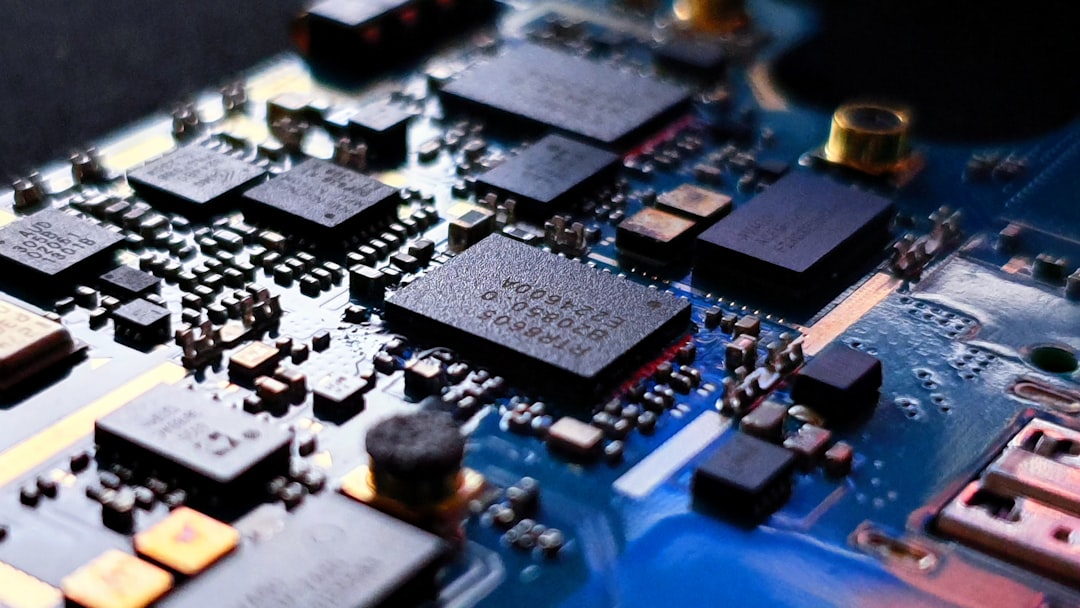 blue circuit board